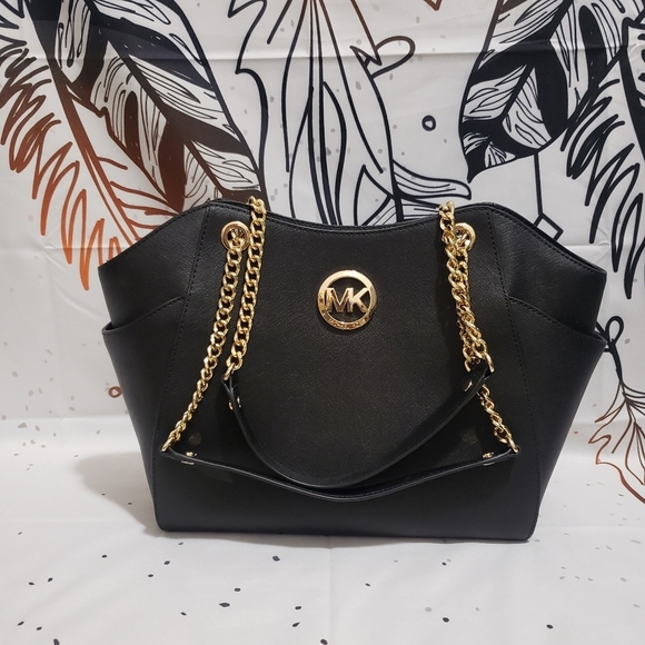 Michael Kors Handbags - Michael Kors | Jet Set Tote | Black and Gold | NEW
